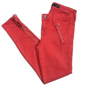 J Brand Intermix Skinny Jeans Low Fiery Red 24